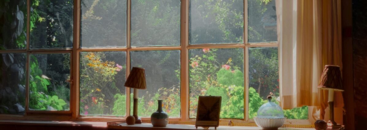A quiet morning moment with sunlight coming through an open window.